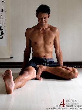 Janu sirsasana c upright.