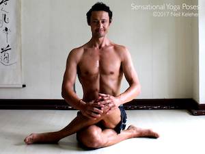 Iliotibial Band Stretch,  Neil Keleher, Sensational Yoga Poses.